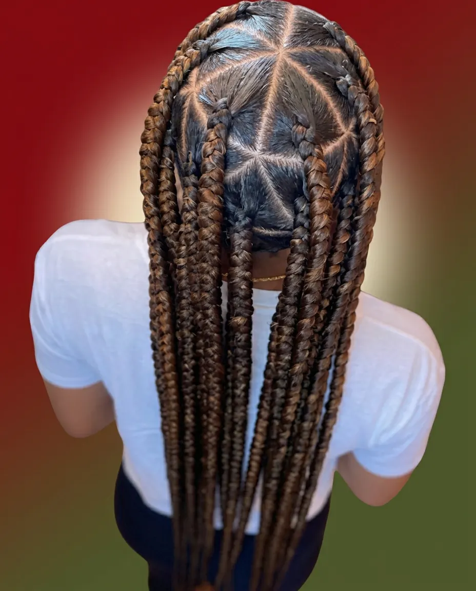 LARGE TRIANGLE BRAIDS